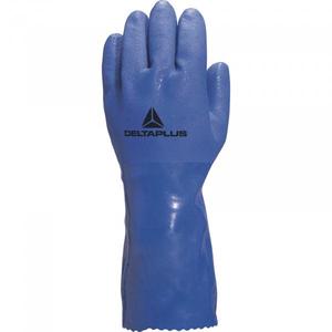 DELTA PLUS-Gant VE780BL08-M type d'huile doublé coton enduit bleu PVC (multi-pack) - EAN MW131470 GLOVES - Product Image 1