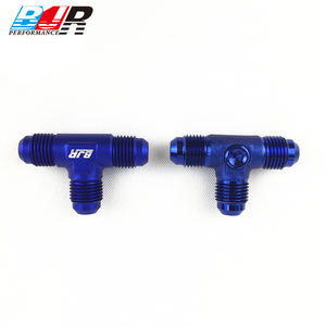 บล็อกเชื่อมต่อแบบสามทาง BJR Performance <span class=keywords><strong>ราคา</strong></span>โรงงาน ผลิตจากอะลูมิเนียม AN3 สีดำ-น้ำเงิน สำหรับน้ำมันเชื้อเพลิงและน้ำมันเครื่อง ใช้สำหรับรถแข่ง - Product Image 5