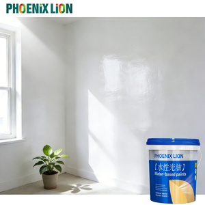 Peinture murale intérieure transparente Phoenix Lion, brillante, à base d'eau, formule écologique, facile à nettoyer, application au pinceau/au rouleau, CE français A+ - Product Image 1