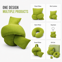 Coussin décoratif Green Know, fabrication directe d'usine, coussin décoratif personnalisé, OEM ODM, coussin à personnage avec impression et broderie