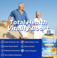 Gummies nutritionnelles personnalisées OEM Oméga 3 1000MG avec vitamines et extrait de curcuma – Complément alimentaire quotidien pour le bien-être
