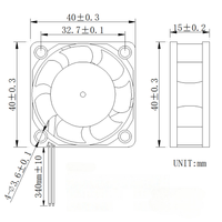Ventilateur DC 12V haute vitesse 4015 40x40x15mm pour le refroidissement des mini-servers, routeurs NAS et équipements réseau