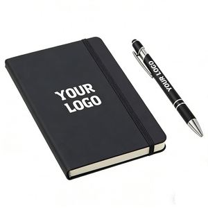 Wholesale With Logo Notebooks Custom Writing 2026 Cheap Promo Business Gift Diary Notebook <b>A5</b> Pu Leather Cover - Product Image 1