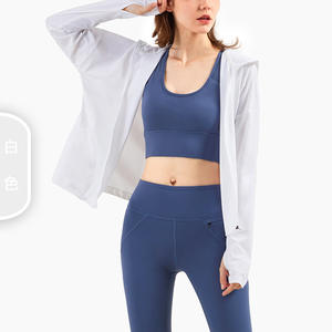 Chaqueta de Yoga Deportiva sin Costuras, Ecológica, Suave, con Cierre, Informal, Holgada, Transpirable, para Correr, Estilo <span class=keywords><strong>Lulu</strong></span> - Product Image 3
