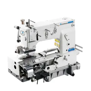 GC1412pq-máquina de coser de 12 agujas, en el medio hilo elástico, Regular, parte superior e inferior