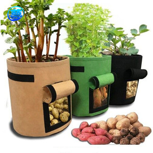 Seau de plantation <span class=keywords><strong>en</strong></span> feutre, sac à plantes, jardinage domestique, sac à semis nutritif à main, seau à pommes de terre, pot de plante <span class=keywords><strong>en</strong></span> pot, pot de fleurs - Product Image 1