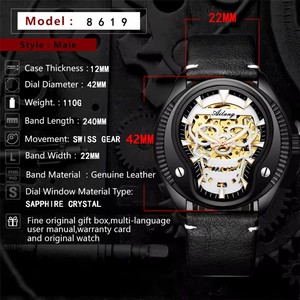 Montre squelette Ailang pour homme, automatique, mécanique, montre de sport tendance pour homme - Product Image 3