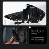 Conjunto de Luces Traseras para BMW X1 E84 2010-2015, Luces LED Dinámicas Modificadas con Intermitentes Fluidas y Función de Advertencia