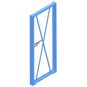 Composant de rack de rangement Fami Ar Series, panneau latéral L1100 H3010 bleu RAL5012 - Product Image 3