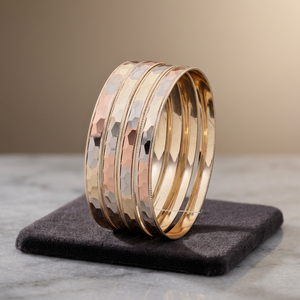 Wholesale 3 Tone Plated <b>Bangles</b> Tri Color Brass Fashion Jewelry Turkey Brass Rose Gold Silver <b>Bangles</b> Trendy Multi Tone Jewelry - Product Image 1