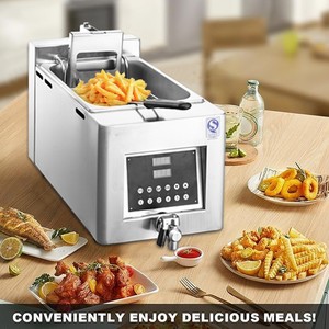 <span class=keywords><strong>Friteuse</strong></span> à levage automatique Fritteuse Fritteuse <span class=keywords><strong>belge</strong></span> <span class=keywords><strong>Friteuse</strong></span> commerciale avec réservoir unique pour restaurant Friggitrice - Product Image 5