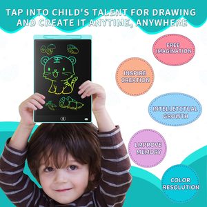 Lcd Panel Colorful Writing Tablet Color Drawing Board for Kids Hand Writing Tablet Digital Graphic 8.5/10 /12 Inch - Product Image 2