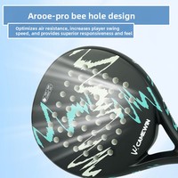 Raquette de padel Influence 12k, design à noyau en fibre de carbone, remplie de mousse EVA, renforcée en fibre de verre, modèle 4018 G2, grip, amateur, débutant