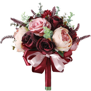 <span class=keywords><strong>Bouquet</strong></span> <span class=keywords><strong>de</strong></span> <span class=keywords><strong>mariée</strong></span> artificiel bordeaux <span class=keywords><strong>et</strong></span> <span class=keywords><strong>rose</strong></span> blush pour la cérémonie <span class=keywords><strong>de</strong></span> mariage <span class=keywords><strong>et</strong></span> le <span class=keywords><strong>bouquet</strong></span> <span class=keywords><strong>de</strong></span> <span class=keywords><strong>pivoine</strong></span> <span class=keywords><strong>rose</strong></span> en soie d'anniversaire - Product Image 1