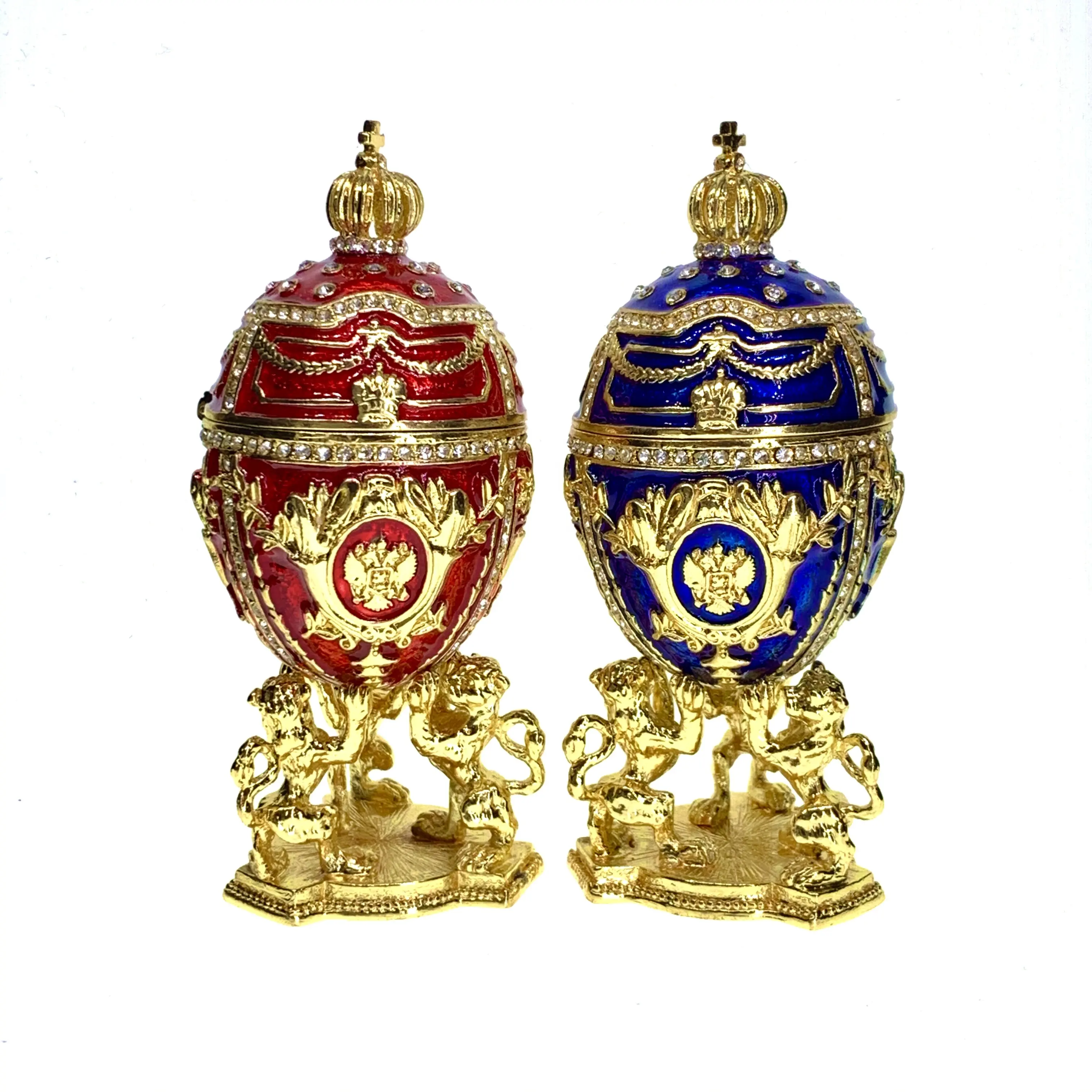 QIFU faberge egg dello smalto di arte del mestiere per la decorazione domestica