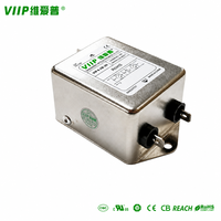 Filtre de puissance monophasé CEM VIP4-2B-20 B042Q0707 20A 115/250VAC avec coque en fer pour dispositifs médicaux, de communication et de contrôle