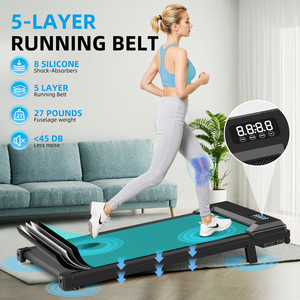Caminadora Eléctrica Plegable para Debajo del Escritorio, Mini Caminadora Portátil para Uso Doméstico, 0.65HP, Control por Aplicación Móvil, Velocidad de 1-8KM/H - Product Image 5