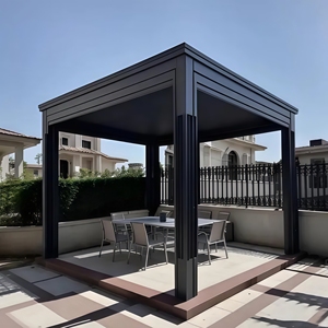 Pérgola Moderna de Alta Calidad para Exteriores, Gazebo de Jardín de Aluminio con Pantalla, Toldo, Pabellón, Admite Personalización, Aluminio - Product Image 3