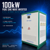 Convertisseur DC/AC triphasé hors réseau à onde sinusoïdale pure SANDI SDP-100KW, 220V-480V, transformateur basse fréquence, isolation 95%