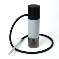 Pour Al, pour chicha en plastique de luxe, ensemble de chicha Alphahe, mini chicha portable pour l'extérieur et la voiture, sans charbon de bois nécessaire