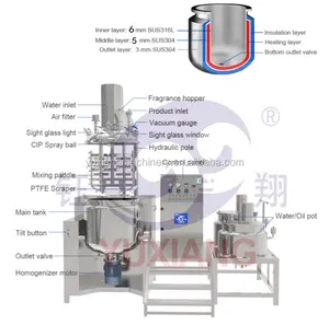 Machine multifonction pour la fabrication de savon, 100 — 1000l, appareil pour nettoyer la vaisselle, les liquides, cosmétiques