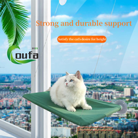 Hamac pour chats en plastique en gros pour fenêtres intérieures, hamac de fenêtre, perchoir pour chat, lit pour chat de fenêtre