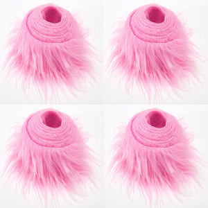 Cintas de Pelo Sintético Largo Multicolor, 4 Piezas/Set, Decoración para Árbol de Navidad, Falda, Barba de Gnomo, Adorno para Corona de Navidad y Disfraces - Product Image 5