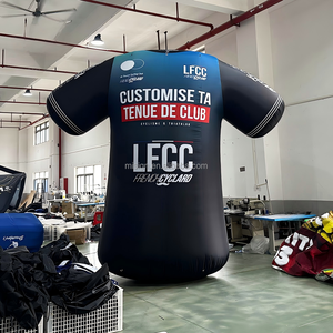 T-shirt publicitaire <span class=keywords><strong>gonflable</strong></span> surdimensionné pour <span class=keywords><strong>homme</strong></span>, personnalisé, imperméable, facile à installer, costume de match de football - Product Image 3