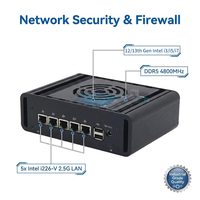 Mini PC Industrial Gowinpc, Computadora Intel de 12.ª Generación, 2.5G, 5 LAN, 2 Puertos COM RS232/485, Windows 11 Pro, SSD/HDD, Enrutador, Firewall