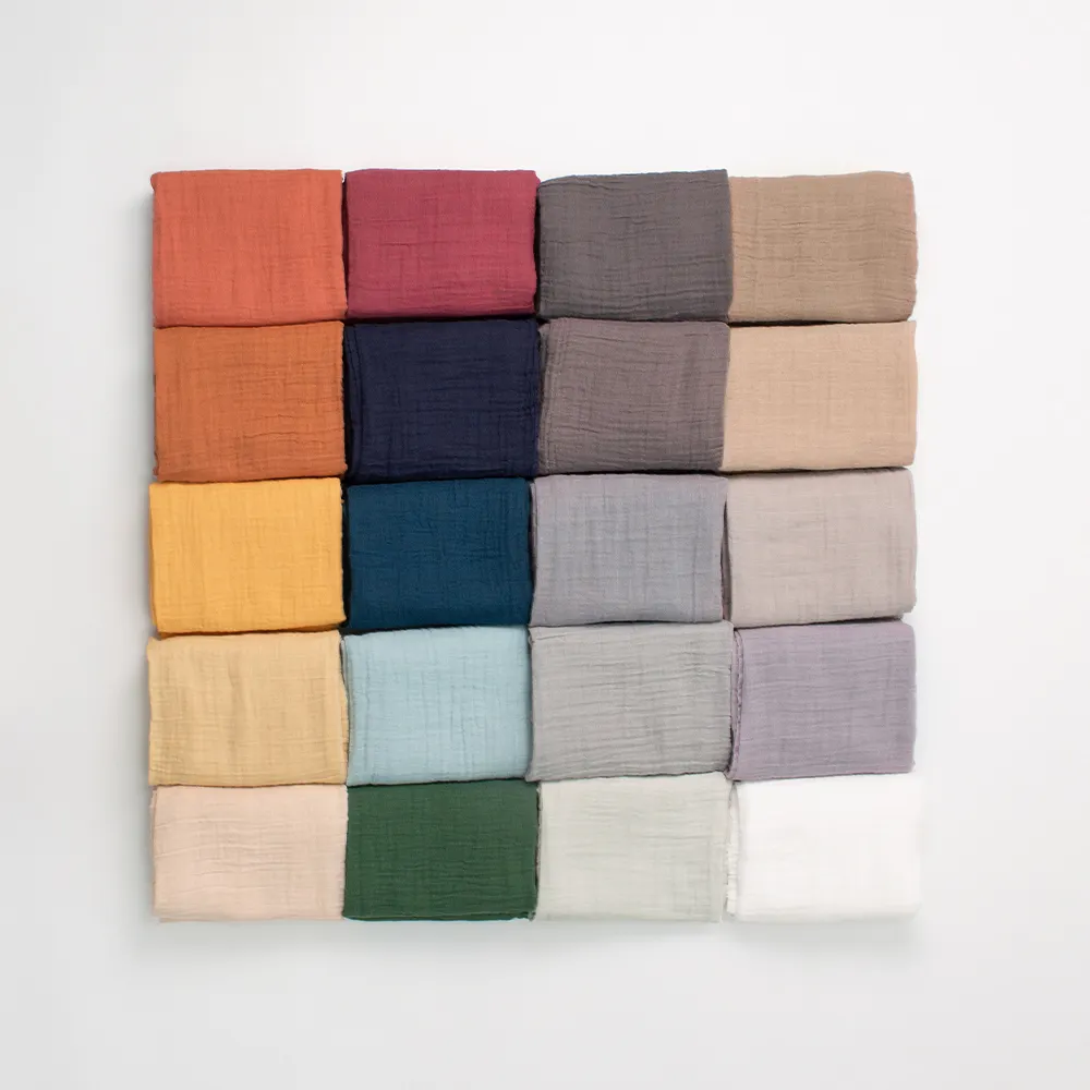 2 Layers 120*120cm Muslin Infant Swaddle Blanket 100% Organic cotton Soft Newborn Baby Gauze Blanket