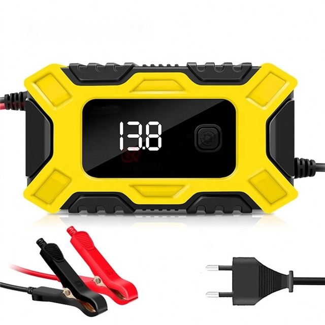 Newly Arrival 12V Battery Charger 12V 6A Smart Automatic Start Stop Motorcycle Minivan Car Battery Charger with Pulse Repair