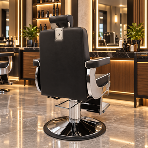 Sillas de Barbería Antiguas y Duraderas, Muebles de Salón de Peluquería, Sillas de Barbero Hidráulicas con Estilo para Hombres - Product Image 3