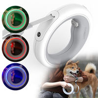 Mise à niveau Moestar V 2.0 laisses pour chien corde intelligente laisse pour chien mains libres Anti-choc marche lumière LED rétractable UFO laisse pour animaux de compagnie