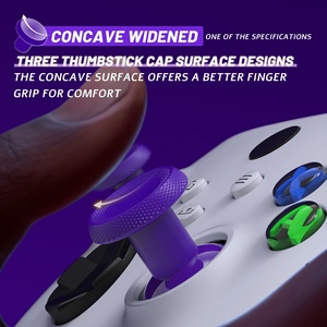 EXtremeRate Purple DIY ThumbsGear V3 Joysticks interchangeables réglables en hauteur pour manette Xbox Series X S - Product Image 5