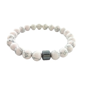 أحدث أساور رجالية بالجملة مصنوعة يدويًا من الخرز المغناطيسي 8 مم وخرز الحجر الطبيعي والحمضي - Product Image 6