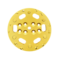 Disque de meulage PCD en résine diamantée de 250 mm (10 pouces) pour sols, type Blastrac, pour élimination rapide de peinture époxy et colle, personnalisable OEM