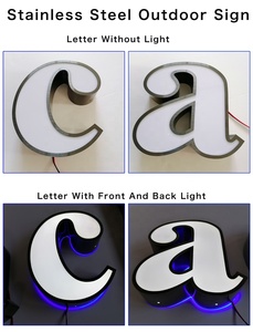 Insegne Luminose con Lettere Illuminate Frontalmente a Prezzo Competitivo, Logo Tridimensionale per <span class=keywords><strong>Nomi</strong></span> <span class=keywords><strong>di</strong></span> Caffetterie, Lettere LED in Acrilico 3D - Product Image 3