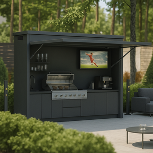 Youya dışında mutfak barbekü ızgara ve Pizza fırını anti-rustik paslanmaz çelik açık mutfak dolabı ile elektrikli kapı döken - Product Image 5