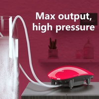 Pompe à air pour aquarium silencieuse 34 dB, haute pression, sortie unique, pompe à oxygène avec pieds anti-vibrations pour aquarium