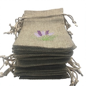 Sacs en <span class=keywords><strong>toile</strong></span> <span class=keywords><strong>de</strong></span> <span class=keywords><strong>jute</strong></span> recyclable <span class=keywords><strong>de</strong></span> 10*14 cm avec motif brodé, cordon <span class=keywords><strong>de</strong></span> serrage, sachets <span class=keywords><strong>de</strong></span> <span class=keywords><strong>lavande</strong></span> <span class=keywords><strong>pour</strong></span> cadeau d'anniversaire, vacances - Product Image 5