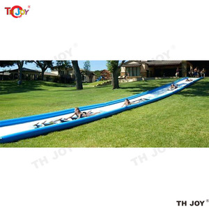 สไลเดอร์เป่าลม PVC ขนาด 20x3 เมตร แบบกำหนดเองสำหรับเด็ก สไลเดอร์น้ำยาวพิเศษสำหรับเล่นในเมือง อุปกรณ์สนามเด็กเล่นกลางแจ้ง รุ่น YH 006 รับน้ำหนักได้ 100 กก. - Product Image 5