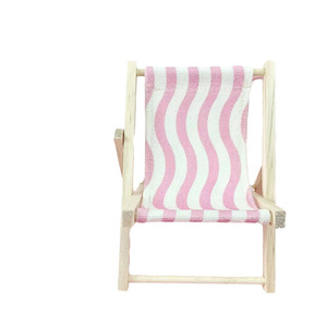 Mini Foldable Phone <b>Stand</b> Chair Desk Holder With Pink Stripes And Creative Design <b>For</b> Mobile Phone <b>Tablet</b> Display - Product Image 4