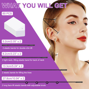 Cinta Adhesiva para Lifting Facial ALIVER, Tiras Adhesivas Invisibles y Transpirables en Forma de V para Rostro y Cuello, Antienvejecimiento, Herramienta de Belleza en Oferta - Product Image 4