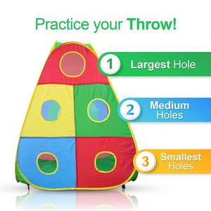 Offre Spéciale maison de jeu colorée pour les tout-petits avec tente de château de tunnel de fosse à balles - Product Image 2