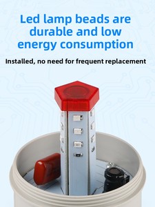 Luz de Señalización LED Pequeña con Sonido y Alarma Luminosa, Indicador de Advertencia Intermitente LTE-2071J - Product Image 4