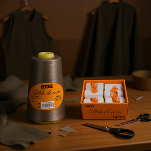 Filo da Cucito Ilan 2750 M Colore Kaki Scuro 40S/2 Per Confezionamento Abiti - Product Image 2