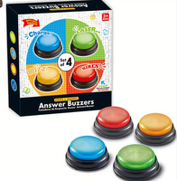 Bouton d'usine personnalisable pour le cadeau de compétition de Noël de nouveauté de jeu de fête Pro avec lumière et son d'alarme
