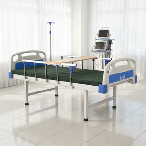<span class=keywords><strong>Lit</strong></span> d'hôpital en métal durable de haute qualité, directement de l'usine, avec matelas pour des soins confortables aux patients à domicile et à l'hôpital - Product Image 1