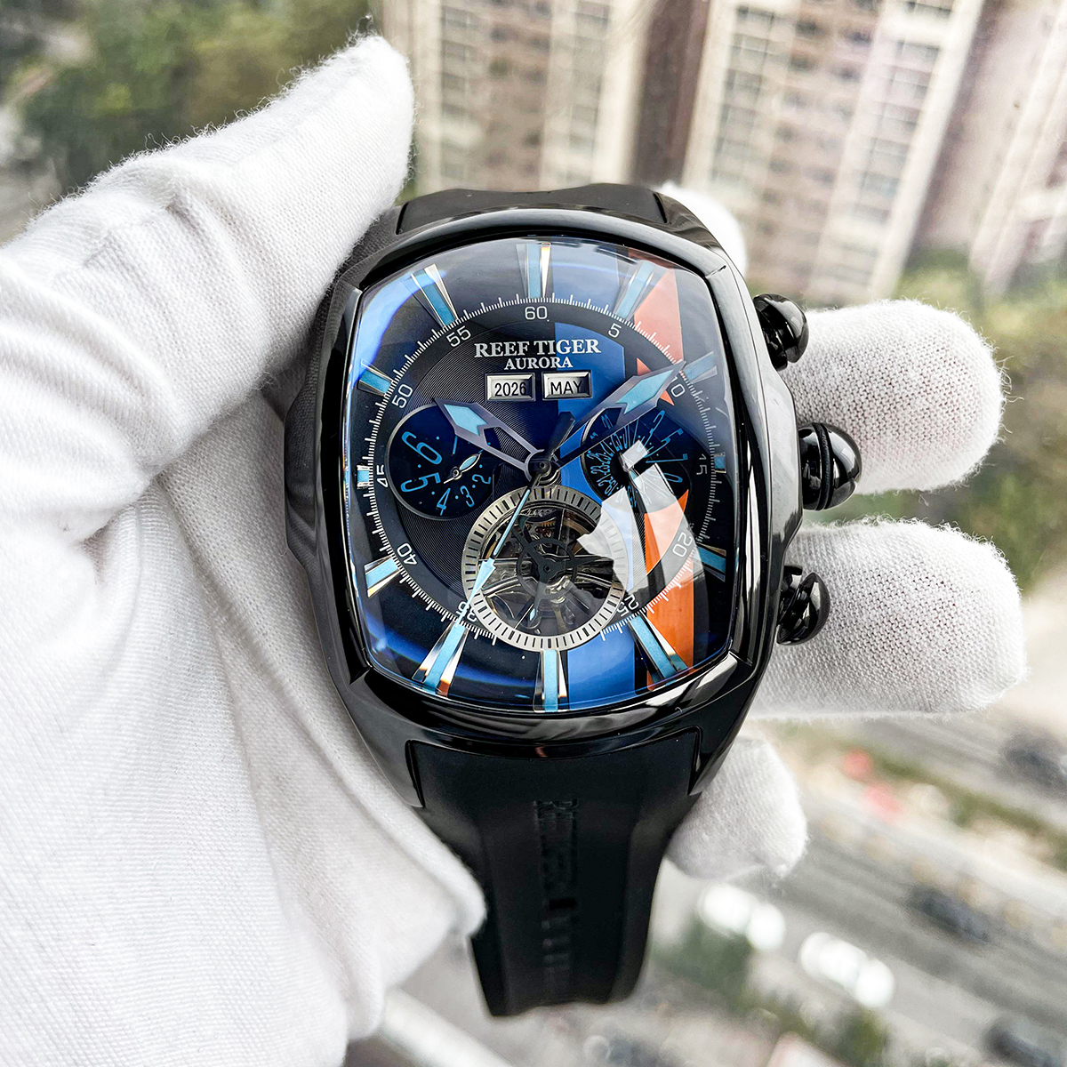 Reef Tiger Rga3069-Track - Luxury Mechanical Watch for Men