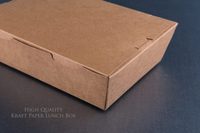 Op Maat 100% Composteerbaar Pla Gecoate Dozen Bakpapier Kraft Doos Biologisch Afbreekbare Voedselverpakking